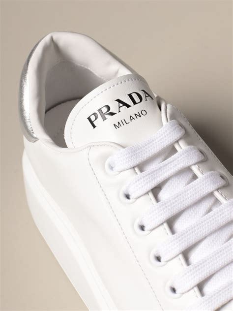 prada sneakers dames wit|Prada sneakers on sale women's.